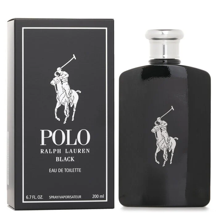 Ralph Lauren Polo Black Eau De Toilette Spray 200ml/6.7oz - Olabens
