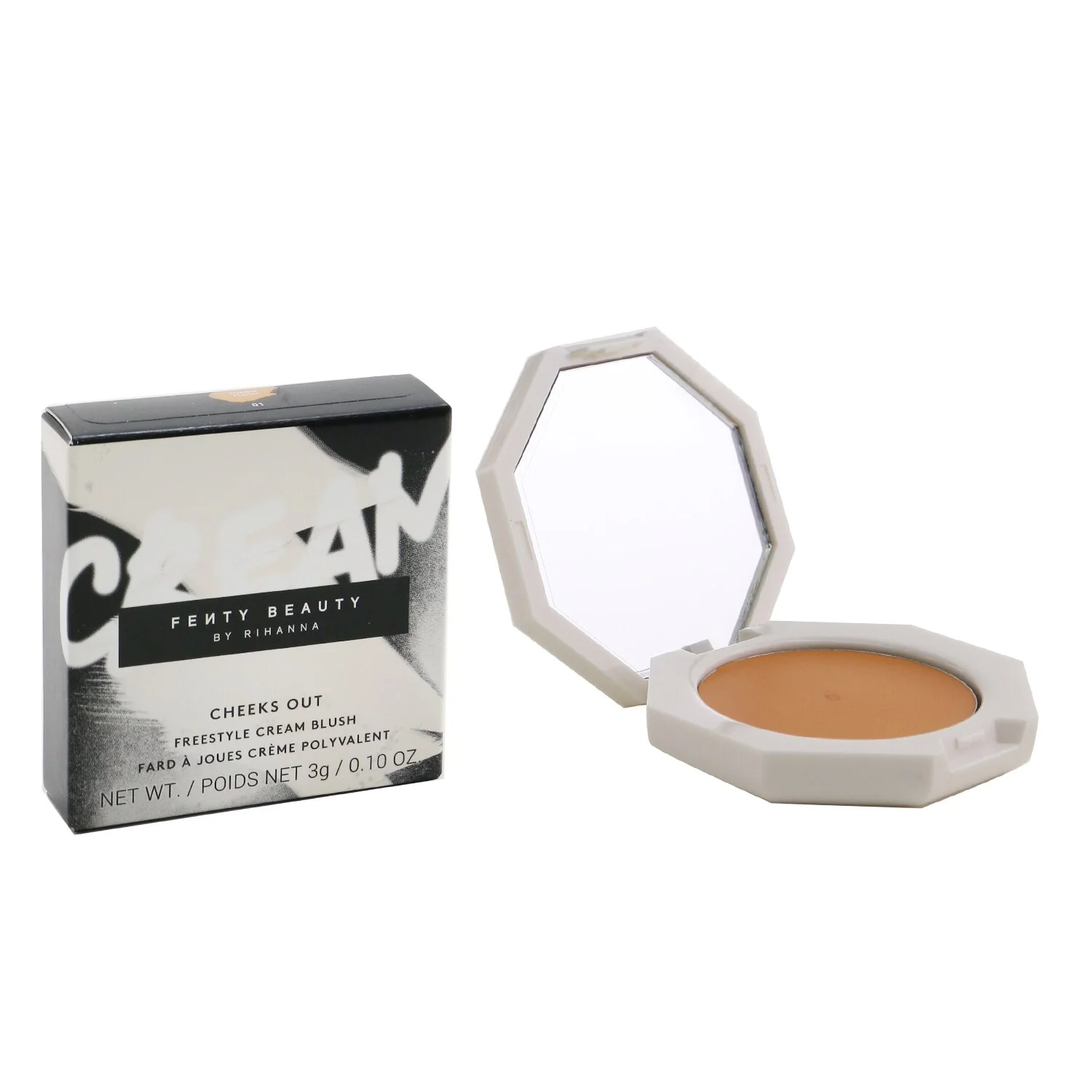 Fenty Beauty by Rihanna Cheeks Out Freestyle Cream Blush - # 01 Fuego Flush (Soft Tangerine With Shimmer)  3g/0.1oz - Olabens