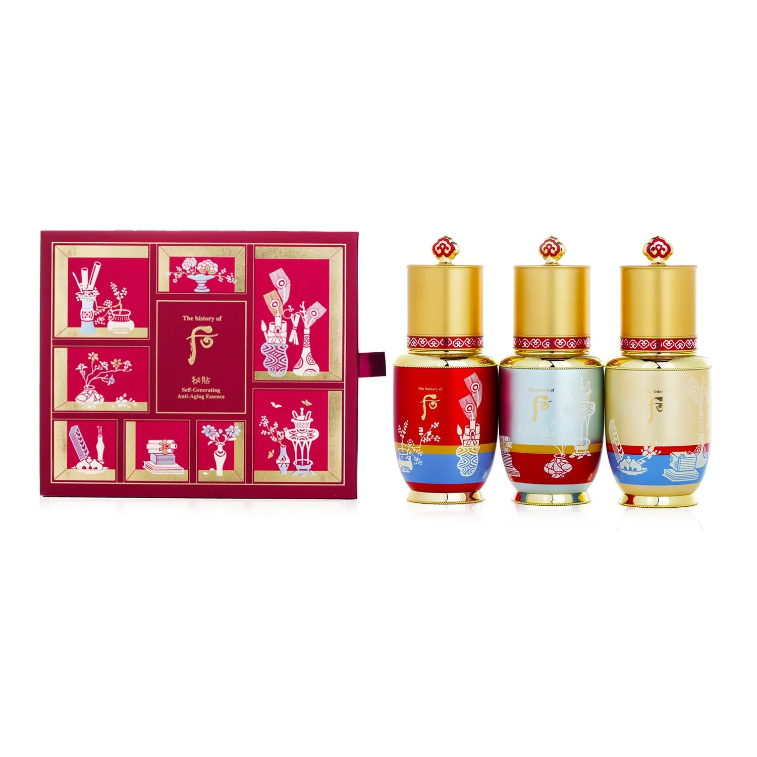 Whoo (The History Of Whoo) Bichup Self-Generating Anti-Aging Essence Trio Set (Exp. Date: 12/2022)  3x25ml/0.84oz - Olabens