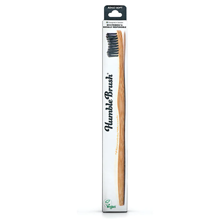 The Humble Co. Toothbrush Bamboo Adult Soft Black - Olabens