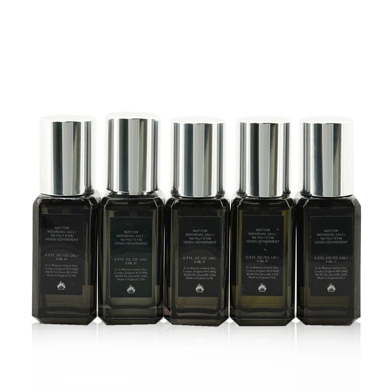 Jo Malone Cologne Intense Collection: Cypress & Grapevine, Myrrh & Tonka, Oud & Bergamot, Velvet Rose & Oud, Vetiver & Golden Vanilla  5x9ml/0.3oz - Olabens