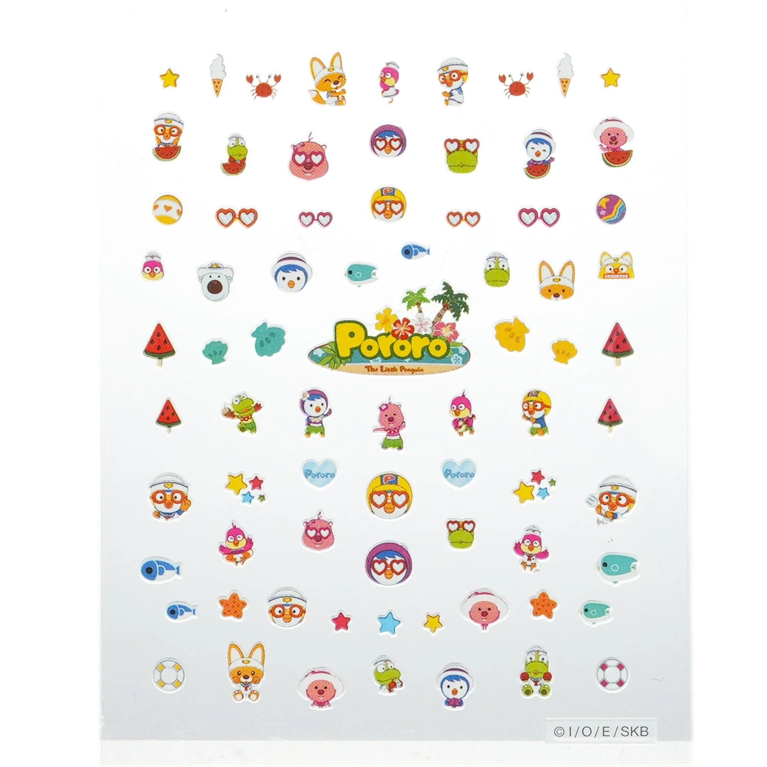 April Korea Pororo Nail Sticker - # PR 09  1pack - Olabens