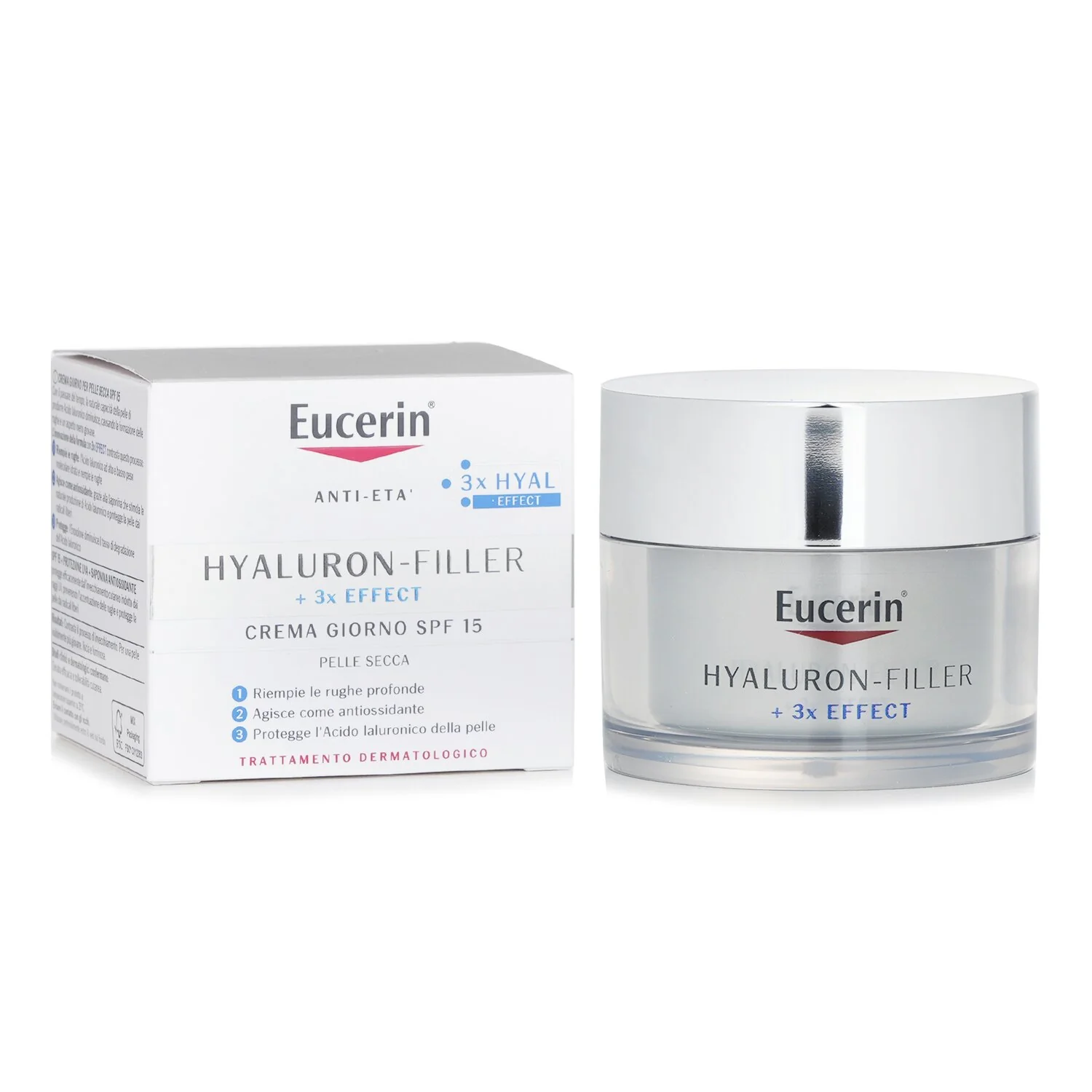 Eucerin Hyaluron Filler + 3x Effect Day Cream SPF15 (For Dry Skin)  50ml - Olabens