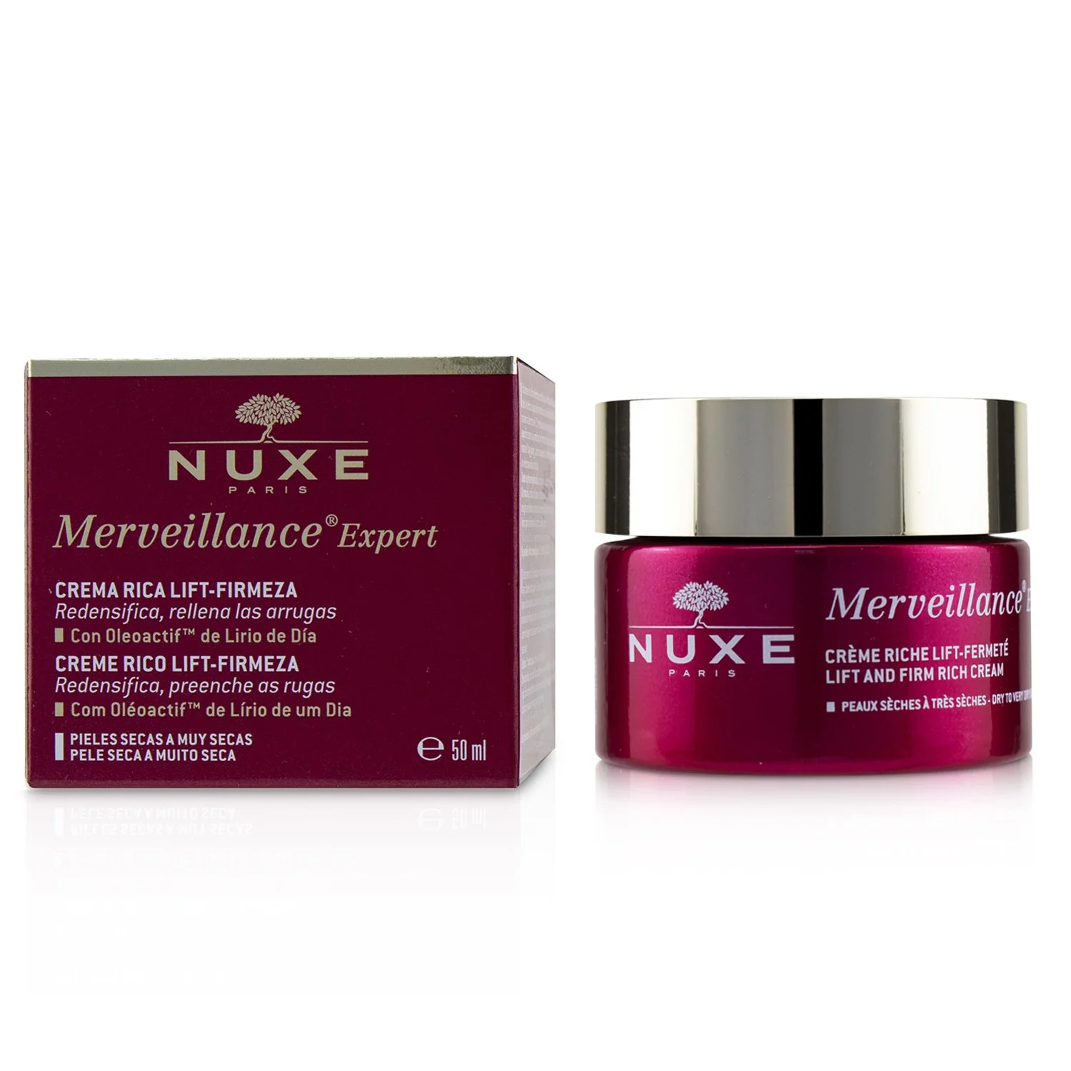 Nuxe Merveillance Expert Anti-Wrinkle Rich Cream (For Dry Skin)  50ml/1.7oz - Olabens