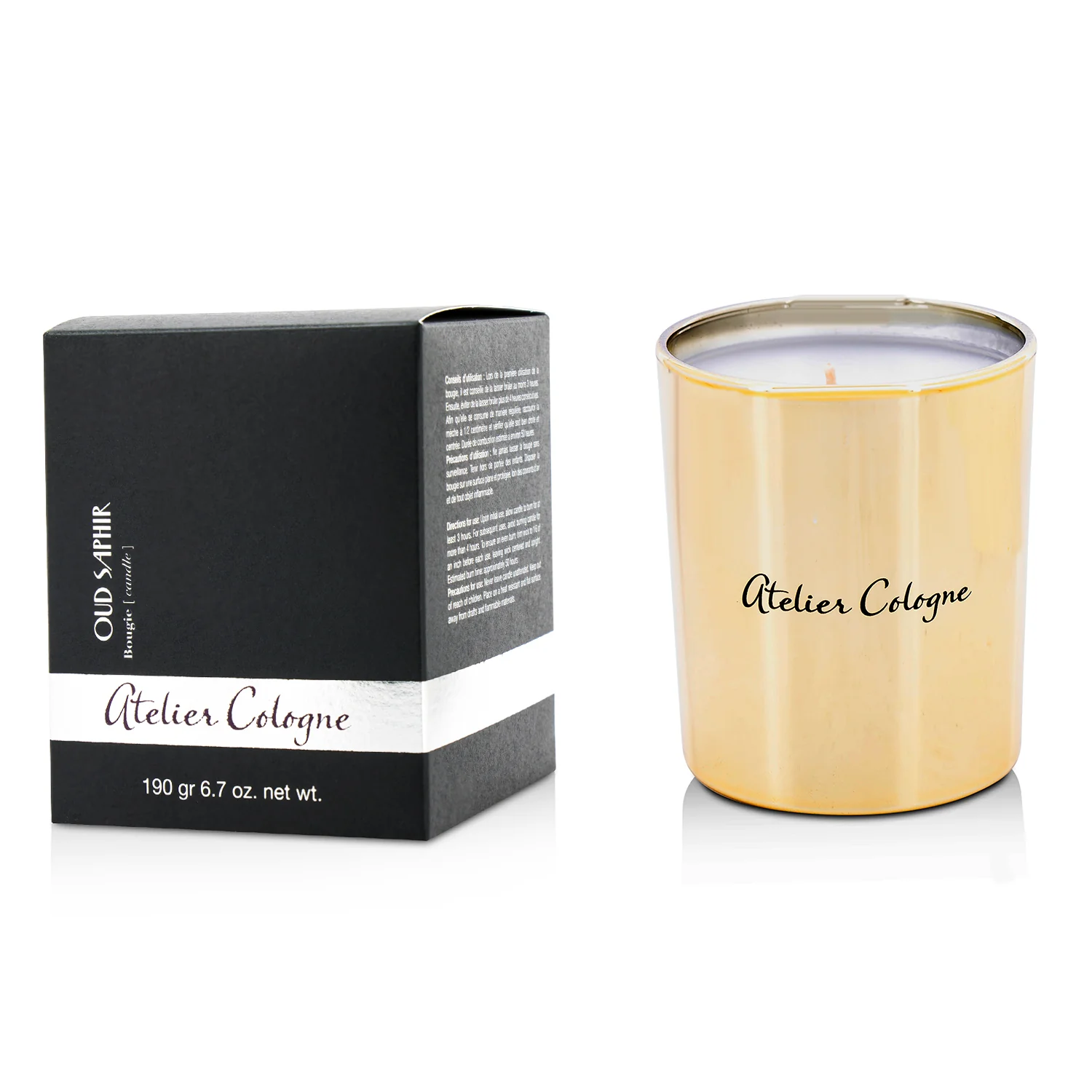 Atelier Cologne Bougie Candle - Oud Saphir  190g/6.7oz - Olabens