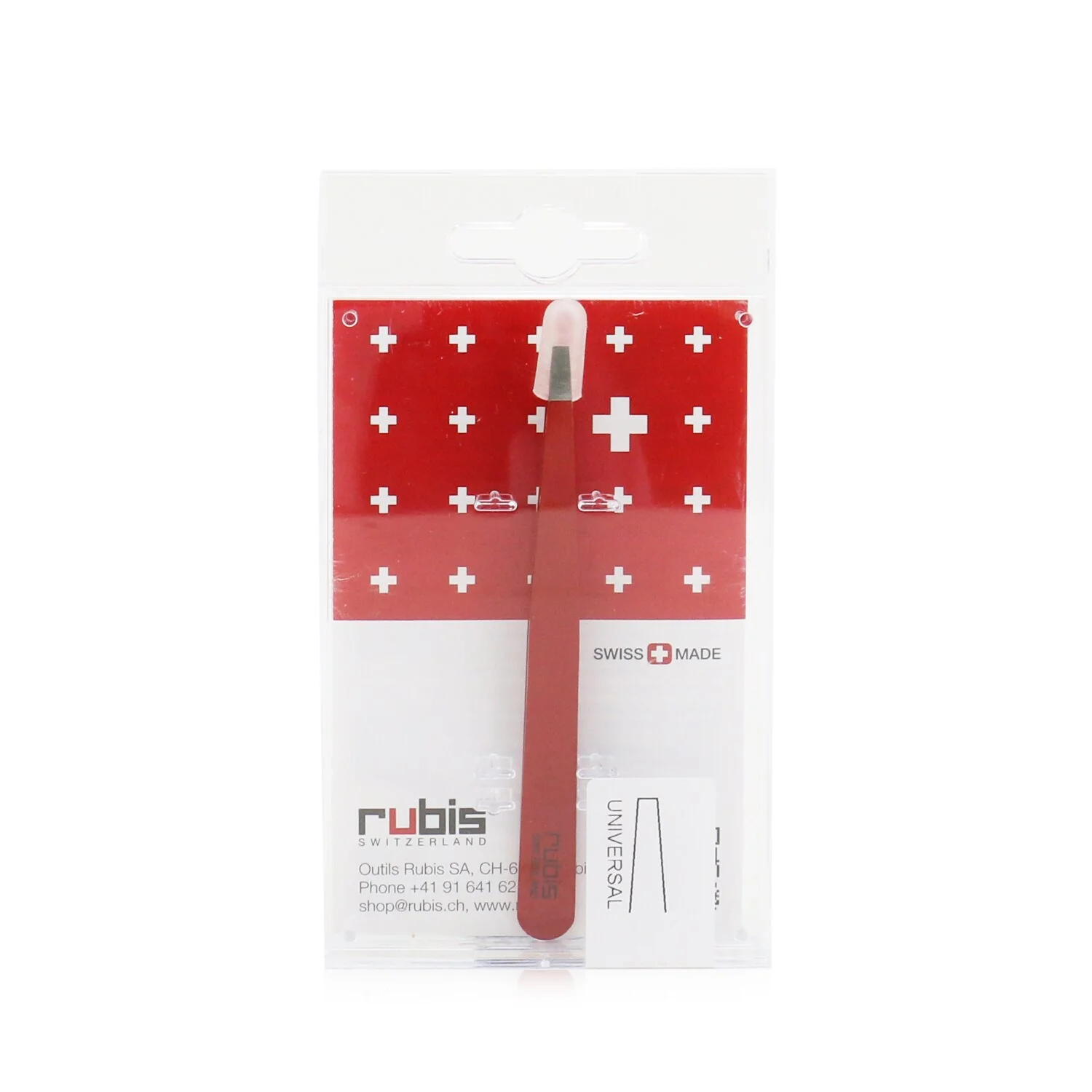 Rubis Tweezers Universal - # Red - Olabens