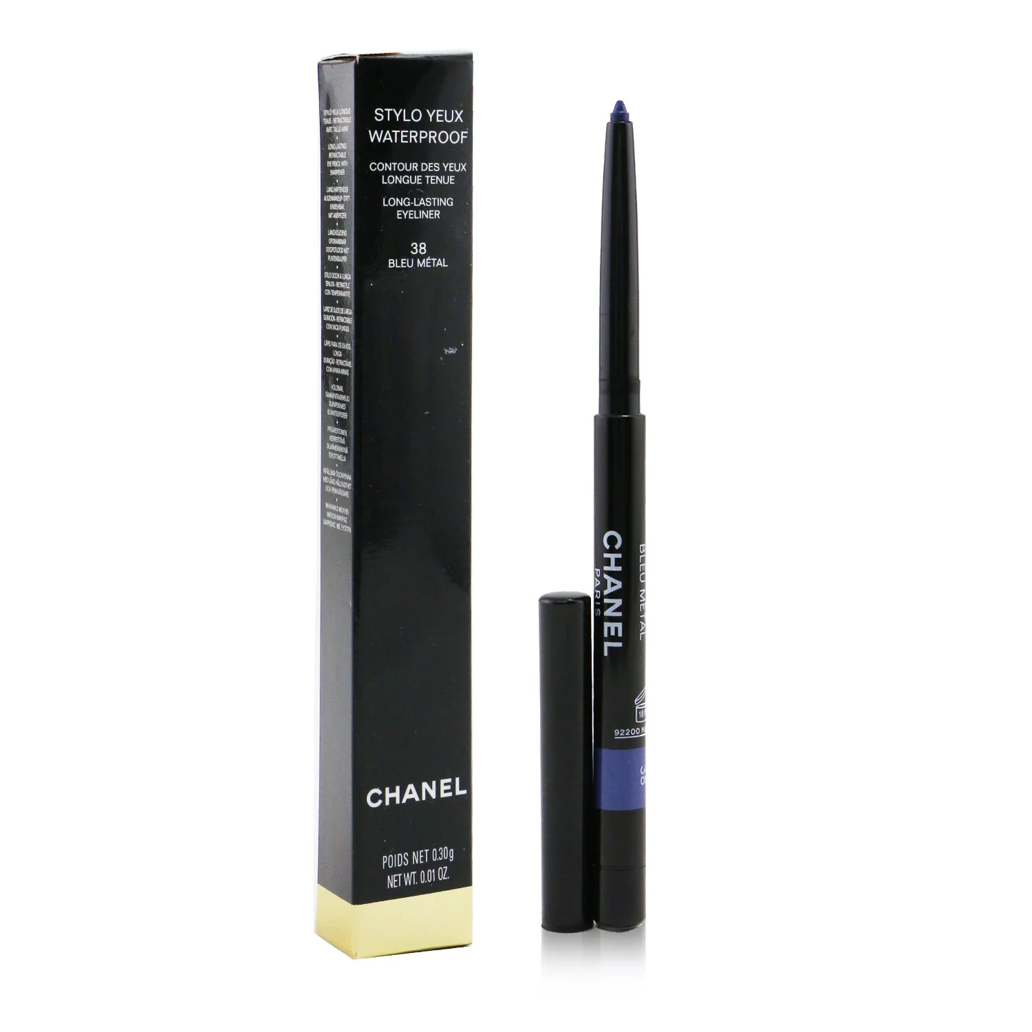 Chanel Stylo Yeux Waterproof - # 38 Bleu Metal  0.3g/0.01oz - Olabens