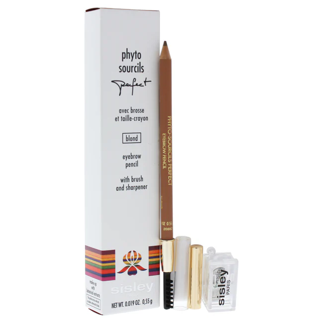 Phyto Sourcils Perfect Eyebrow Pencil With Brush and Sharpener - 1 Blond by Sisley for Women - 0.019 oz Eyebrow Pencil - Olabens