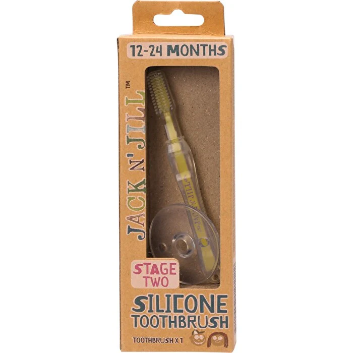 Jack N' Jill Silicone Toothbrush Stage Two (12-24 Months) - Olabens
