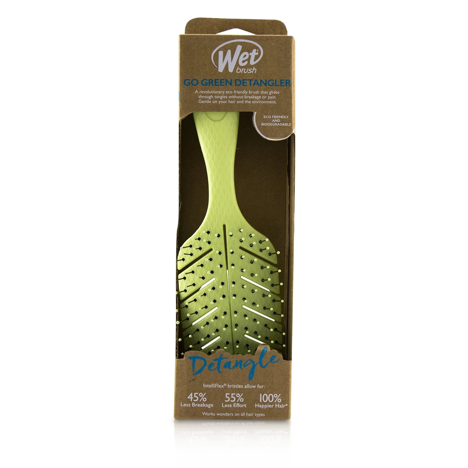 Wet Brush Go Green Detangler - # Green  1pc - Olabens