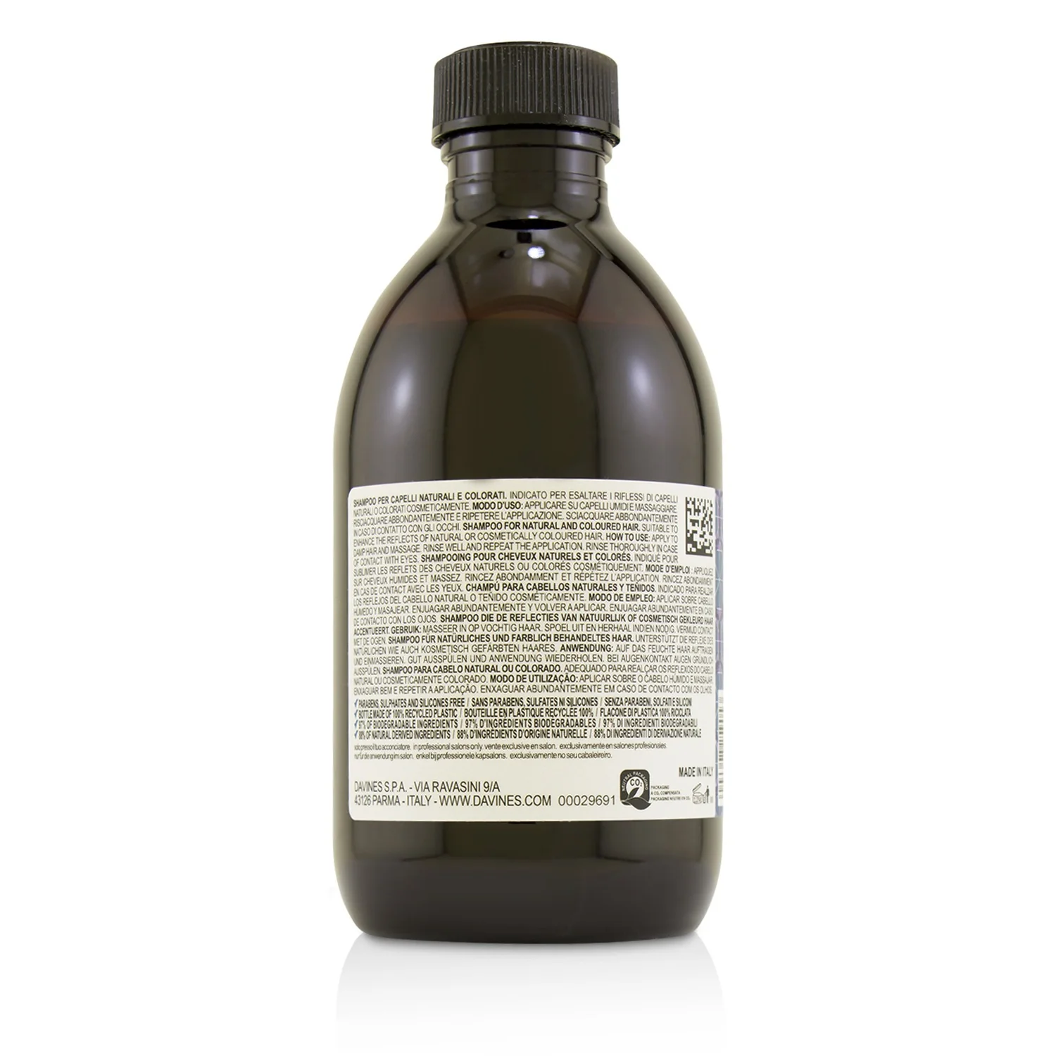 Davines Alchemic Shampoo - # Silver (For Natural & Coloured Hair)  280ml/9.46oz - Olabens