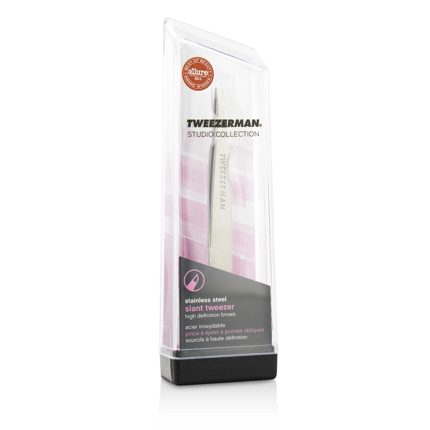 Tweezerman Slant Tweezer - Classic Stainless Steel (Studio Collection) - Olabens