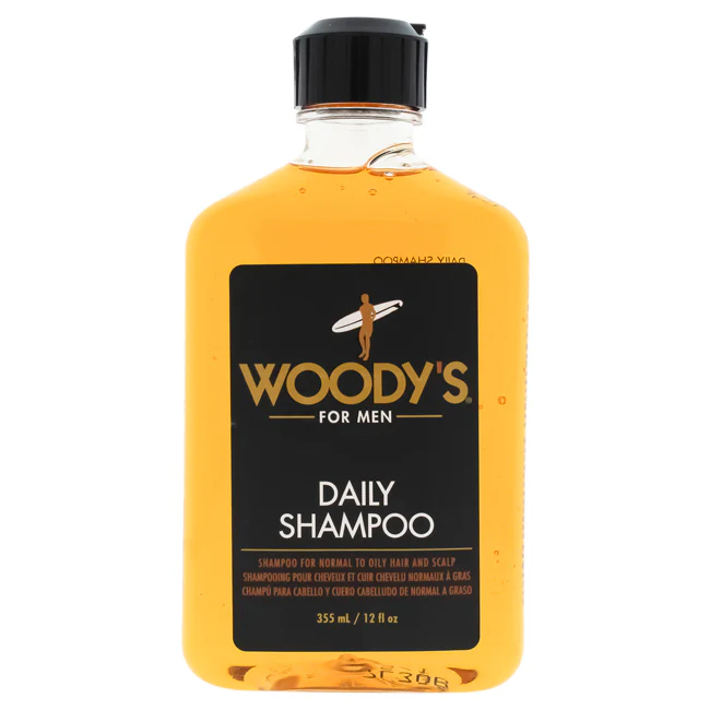 Daily Shampoo by Woodys for Men - 12 oz Shampoo - Olabens