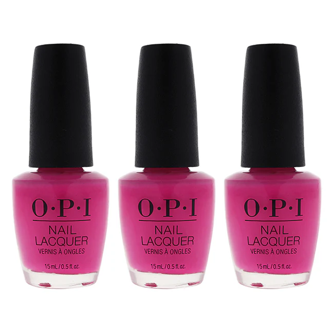 OPI Nail Lacquer - NL N72 V-I-Pink Passes by OPI for Women - 0.5 oz Nail Polish - Pack of 3 - Olabens