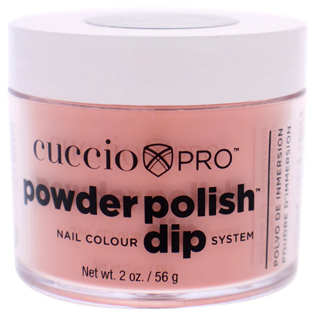 Pro Powder Polish Nail Colour Dip System - Peach by Cuccio Colour for Women - 1.6 oz Nail Powder - Olabens