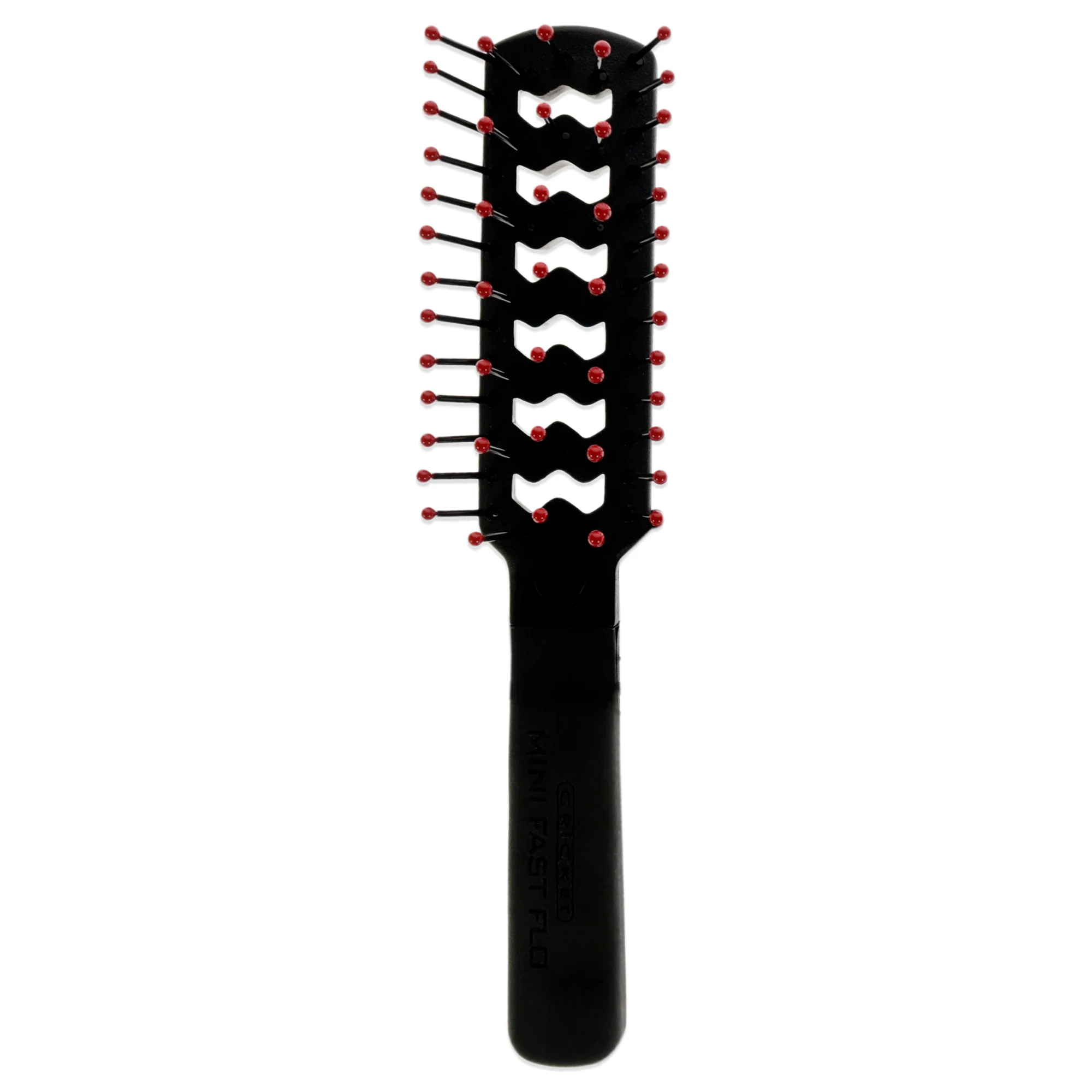 Static Free Mini Fast Flo - Black and Red by Cricket for Unisex - 1 Pc Hair Brush - Olabens