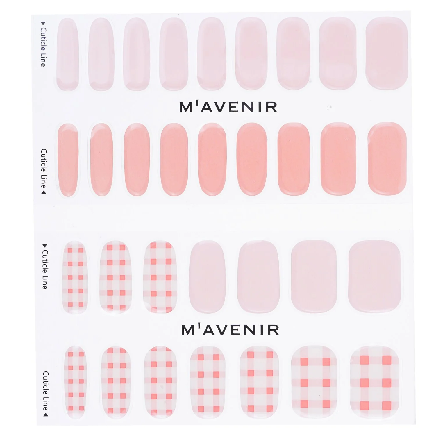 Mavenir Nail Sticker (Pink) - # Picnic Day Nail  32pcs - Olabens