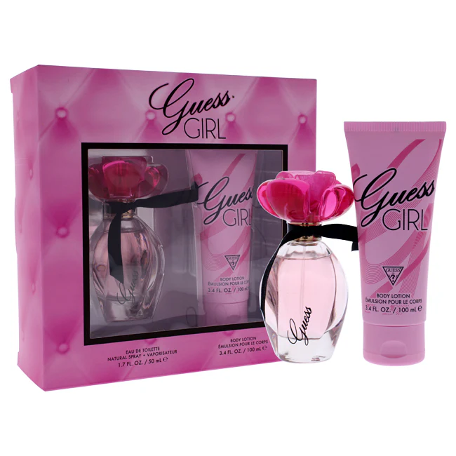 Guess Guess Girl by Guess for Women - 2 Pc Gift Set 1.7oz EDT Spray, 3.4oz Body Lotion - Olabens