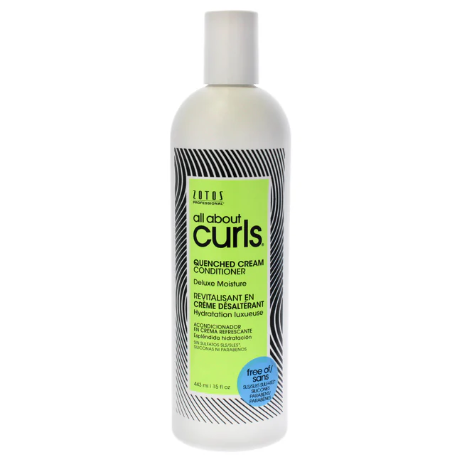 Quenched Cream Conditioner by All About Curls for Unisex - 15 oz Conditioner - Olabens