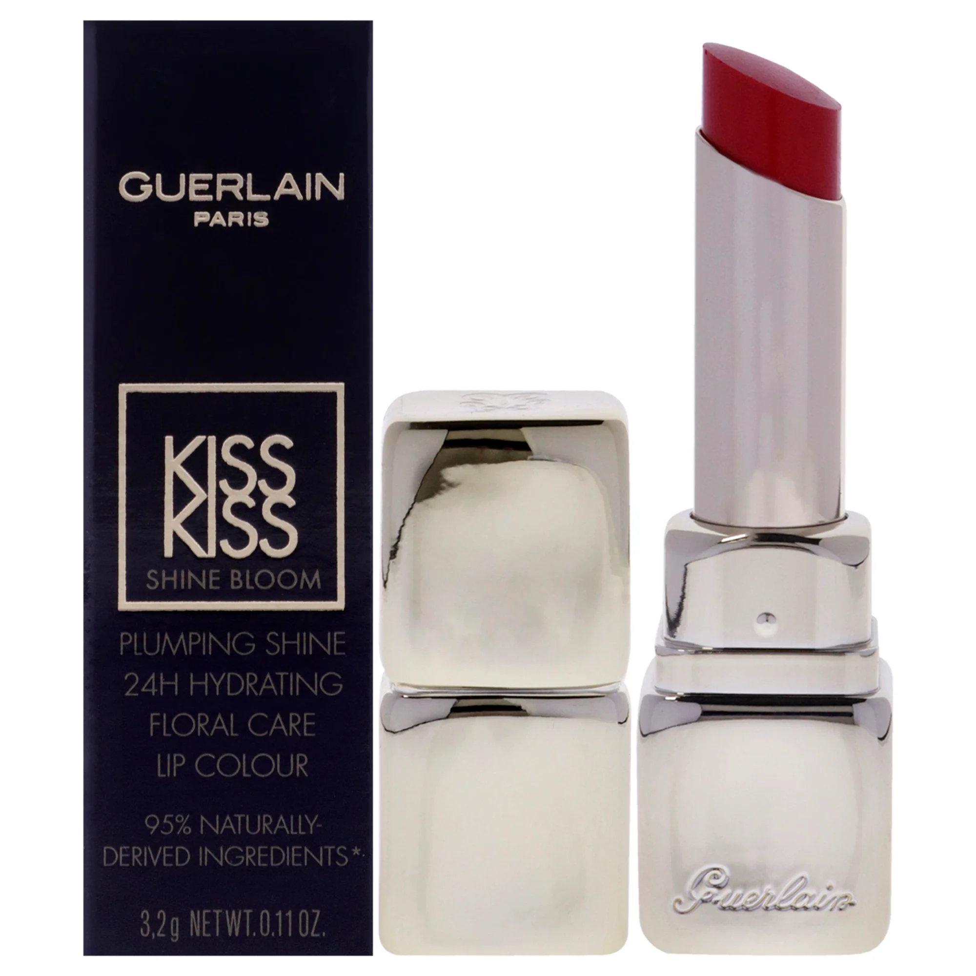 Guerlain Kiss Kiss Shine Bloom Lipstick - 775 Poppy Kiss by Guerlain for Women - 0.11 oz Lipstick - Olabens