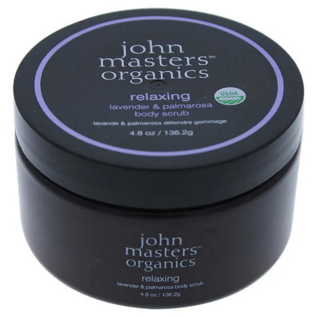 John Masters Organics Relaxing Lavender & Palmarosa Body Scrub by John Masters Organics for Unisex - 4.8 oz Scrub - Olabens