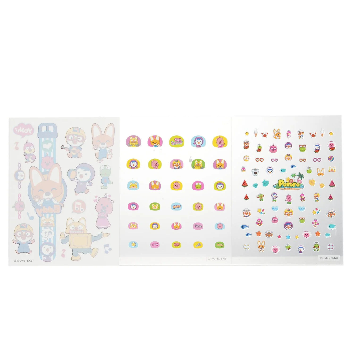 April Korea Pororo Nail + Hand Tattoo - # SPR 04  1pc - Olabens