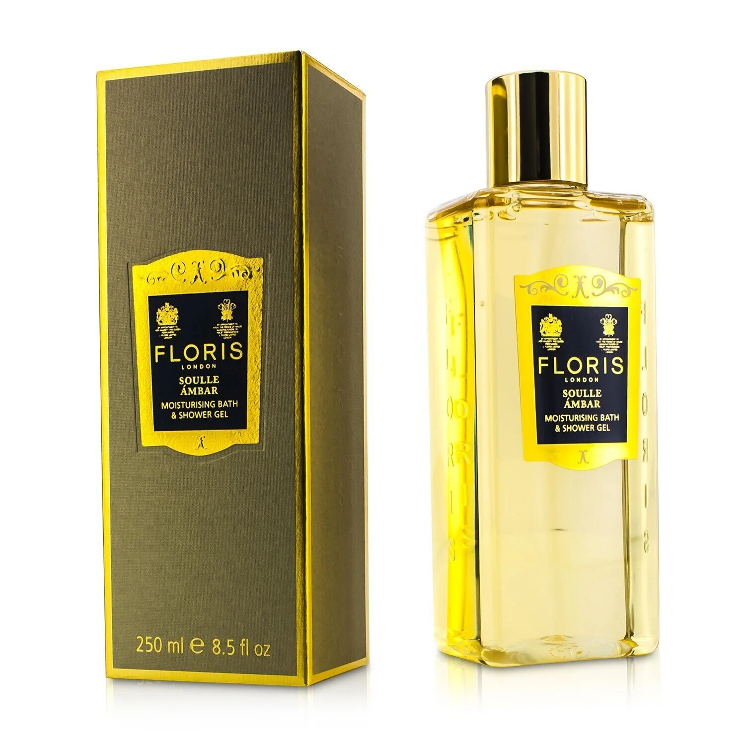Floris Soulle Ambar Moisturising Bath & Shower Gel  250ml/8.5oz - Olabens
