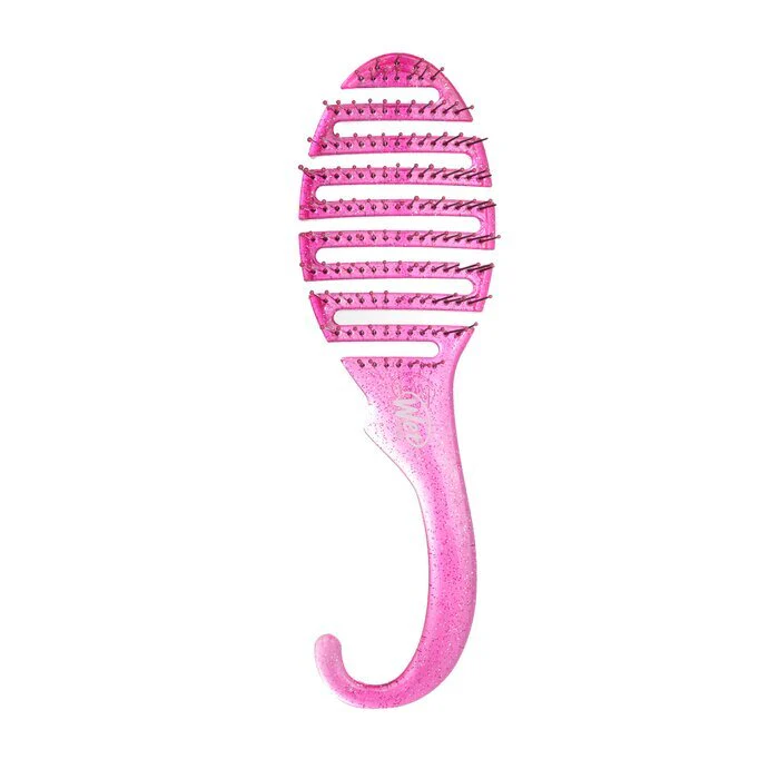 Wet Brush Shower Detangler - # Pink Glitter 1pc - Olabens