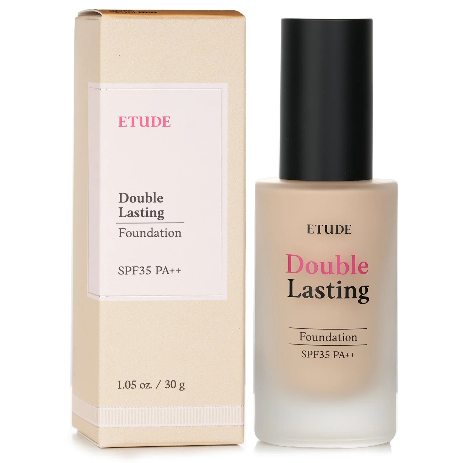 Etude House Double Lasting Foundation SPF 35 - #21W1 Beige  30g/1.05oz - Olabens
