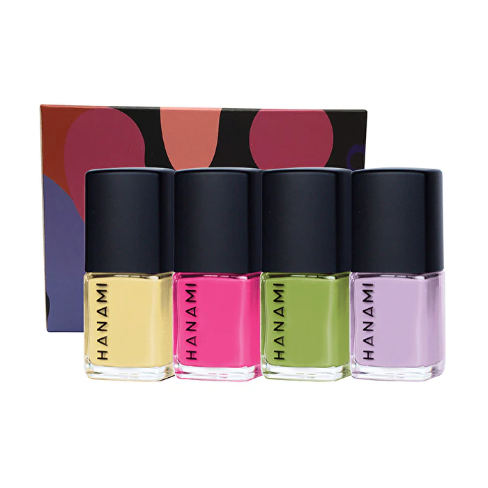 Hanami Nail Polish Collection Kokomo 9ml x 4 Pack (Avant Garden, Lorelai, Liability & Forsythia) - Olabens