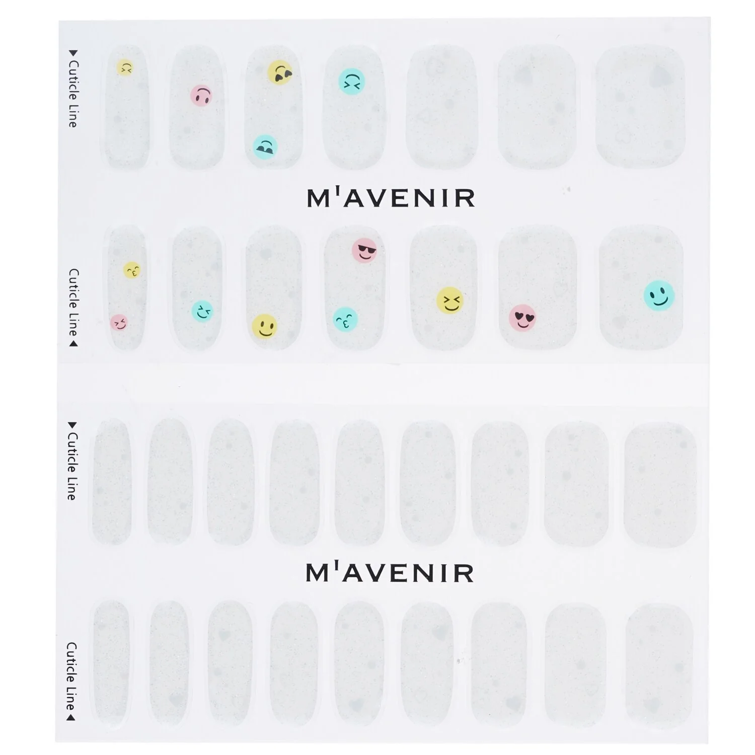 Mavenir Nail Sticker (White) - # Likey Nail  32pcs - Olabens