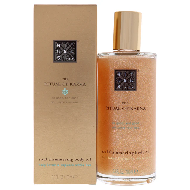 Rituals The Ritual of Karma Shimmering Body Oil by Rituals for Unisex - 3.3 oz Oil - Olabens