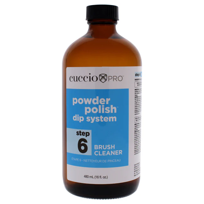 Cuccio Pro Powder Polish Dip System Brush Cleaner - Step 6 by Cuccio for Women - 16 oz Cleaner - Olabens