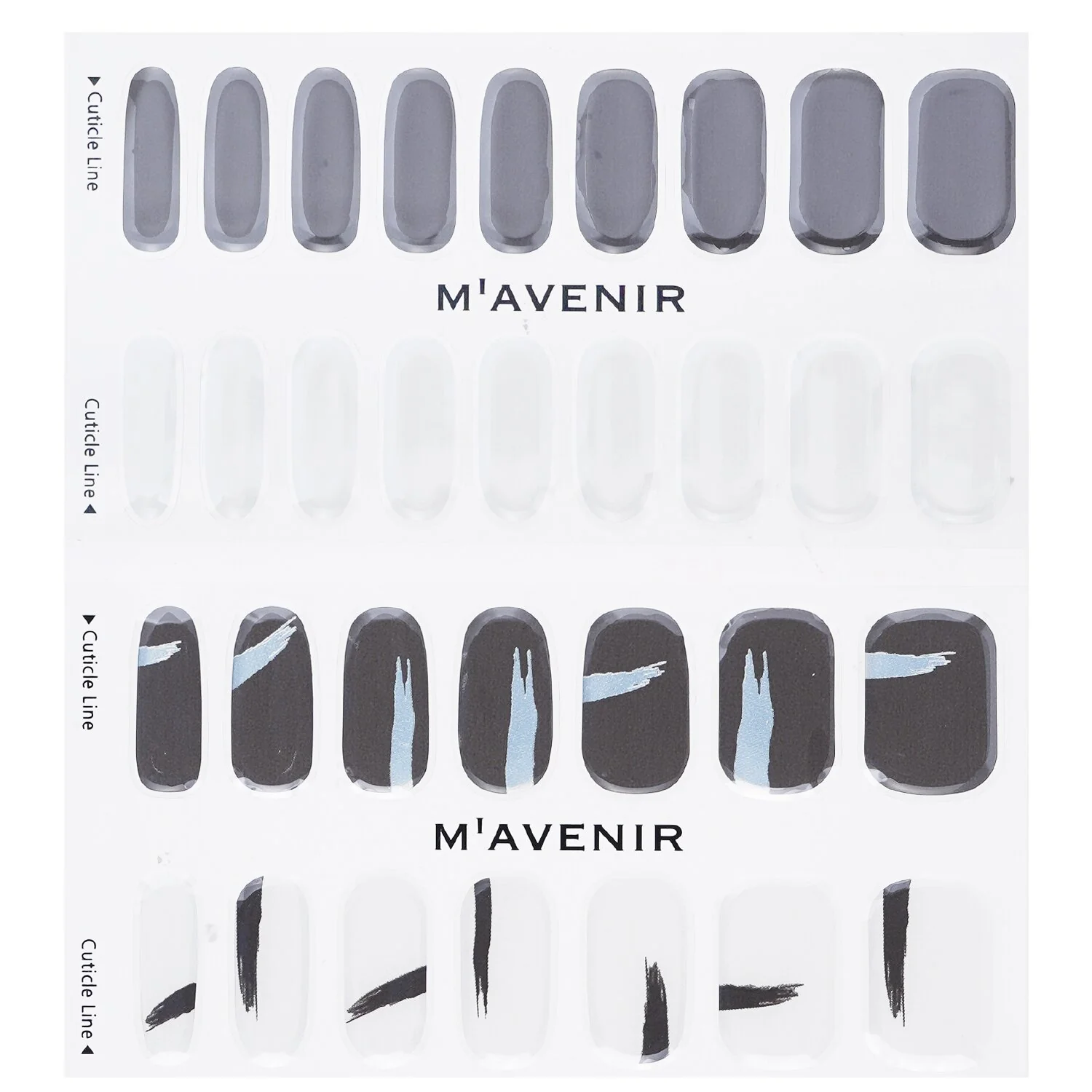 Mavenir Nail Sticker (Assorted Colour) - # Wild Nail  32pcs - Olabens