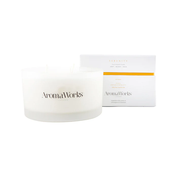 AromaWorks 3 Wick Candle Serenity Large 400g - Olabens