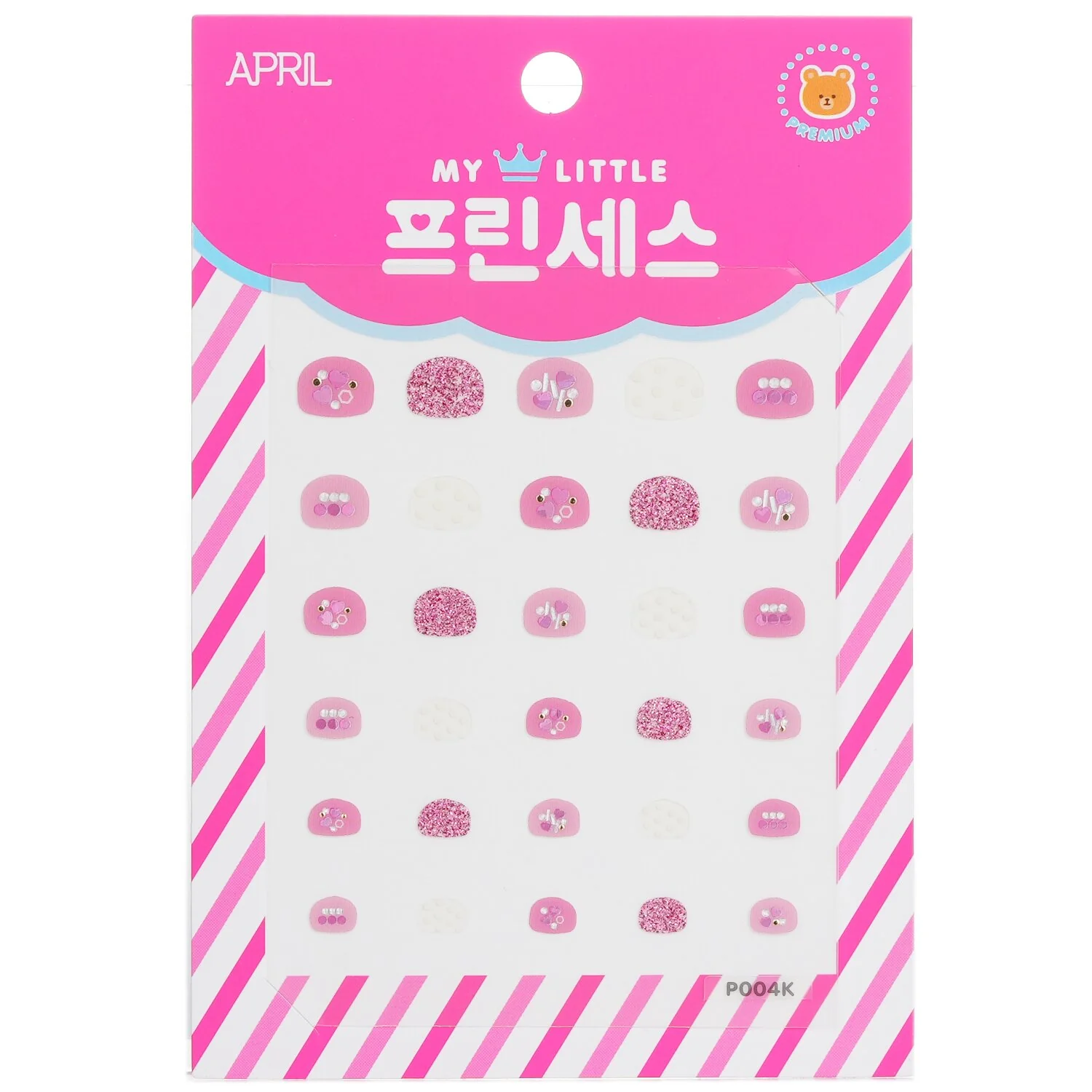 April Korea Princess Kids Nail Sticker - # P004K  1pack - Olabens