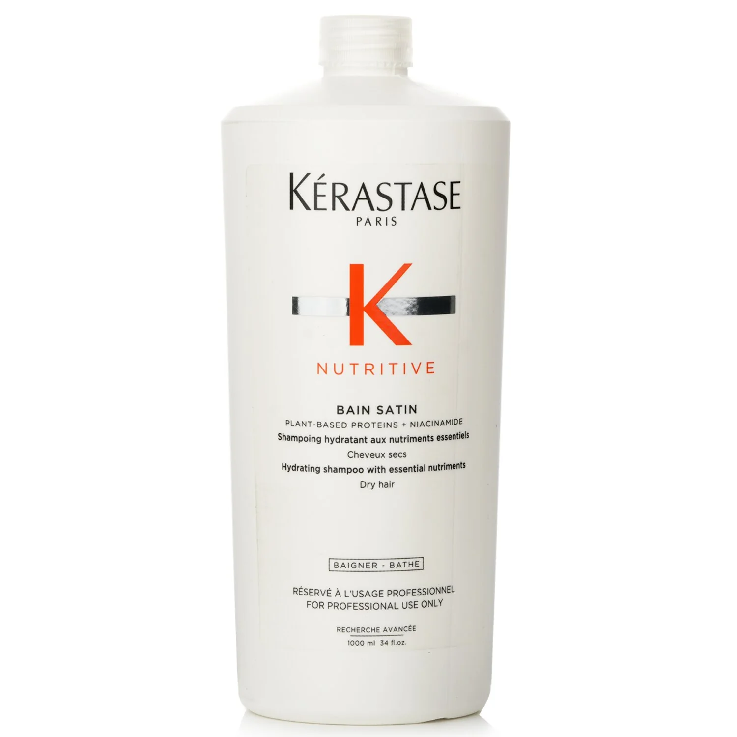 Kerastase Nutritive Bain Satin Hydrating Shampoo With Essential Nutriments (Dry Hair)  1000ml/34oz - Olabens