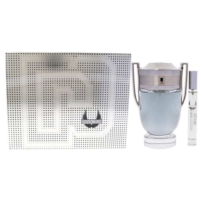 Paco Rabanne Invictus by Paco Rabanne for Men - 2 Pc Gift Set 5.1 oz EDT Spray, 0.34oz EDT Spray - Olabens