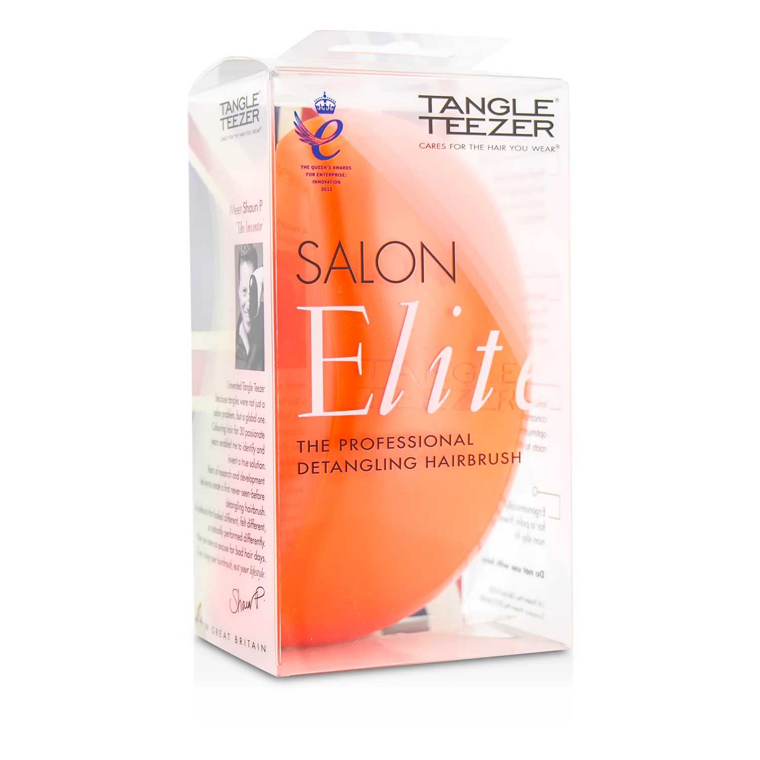 Tangle Teezer Salon Elite Professional Detangling Hair Brush - Orange Mango (For Wet & Dry Hair)  1pc - Olabens