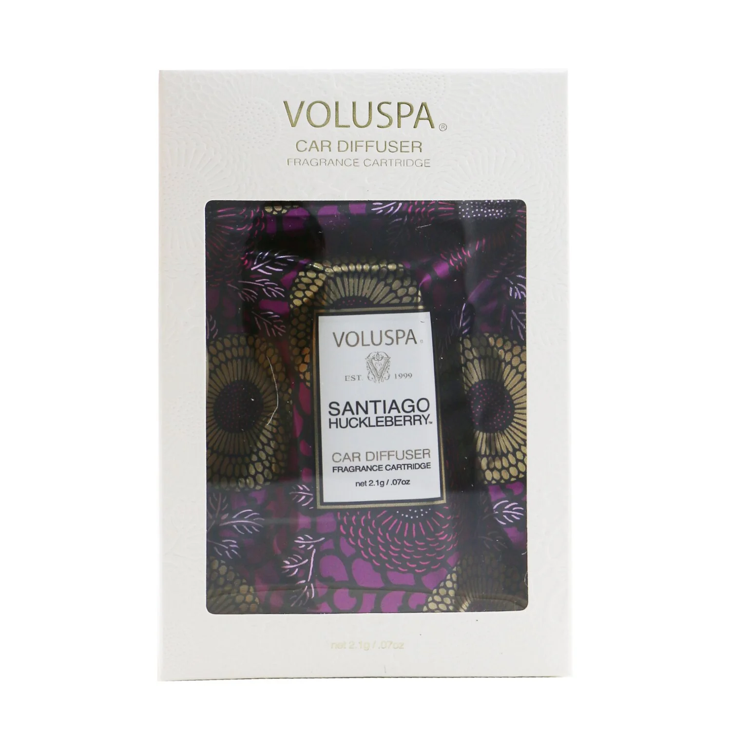 Voluspa Car Diffuser Refill - Santiago Huckleberry  2.1g/0.7oz - Olabens