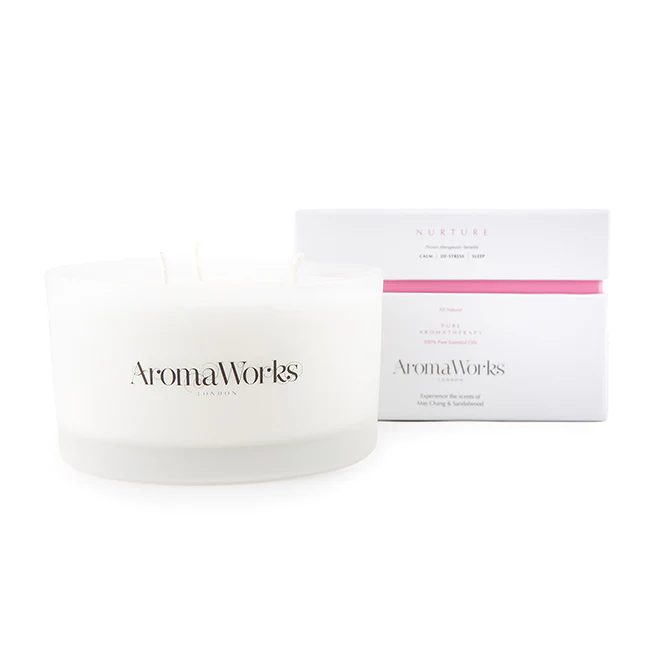 Aromaworks Nurture Candle 3 Wick Large by Aromaworks for Unisex - 14.1 oz Candle - Olabens