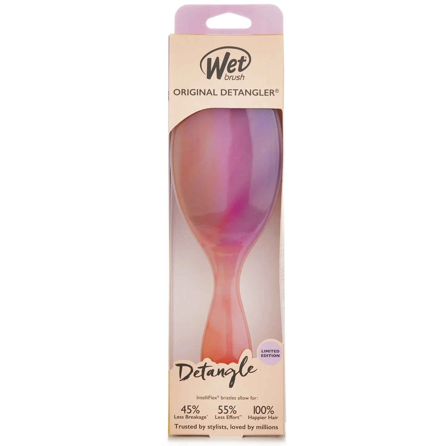 Wet Brush Original Detangler Desert Afterglow Pink Hair Brush  1pc - Olabens