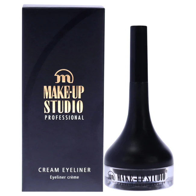 Make-Up Studio Cream Eyeliner with Brush - Black by Make-Up Studio for Women - 0.07 oz Eyeliner - Olabens