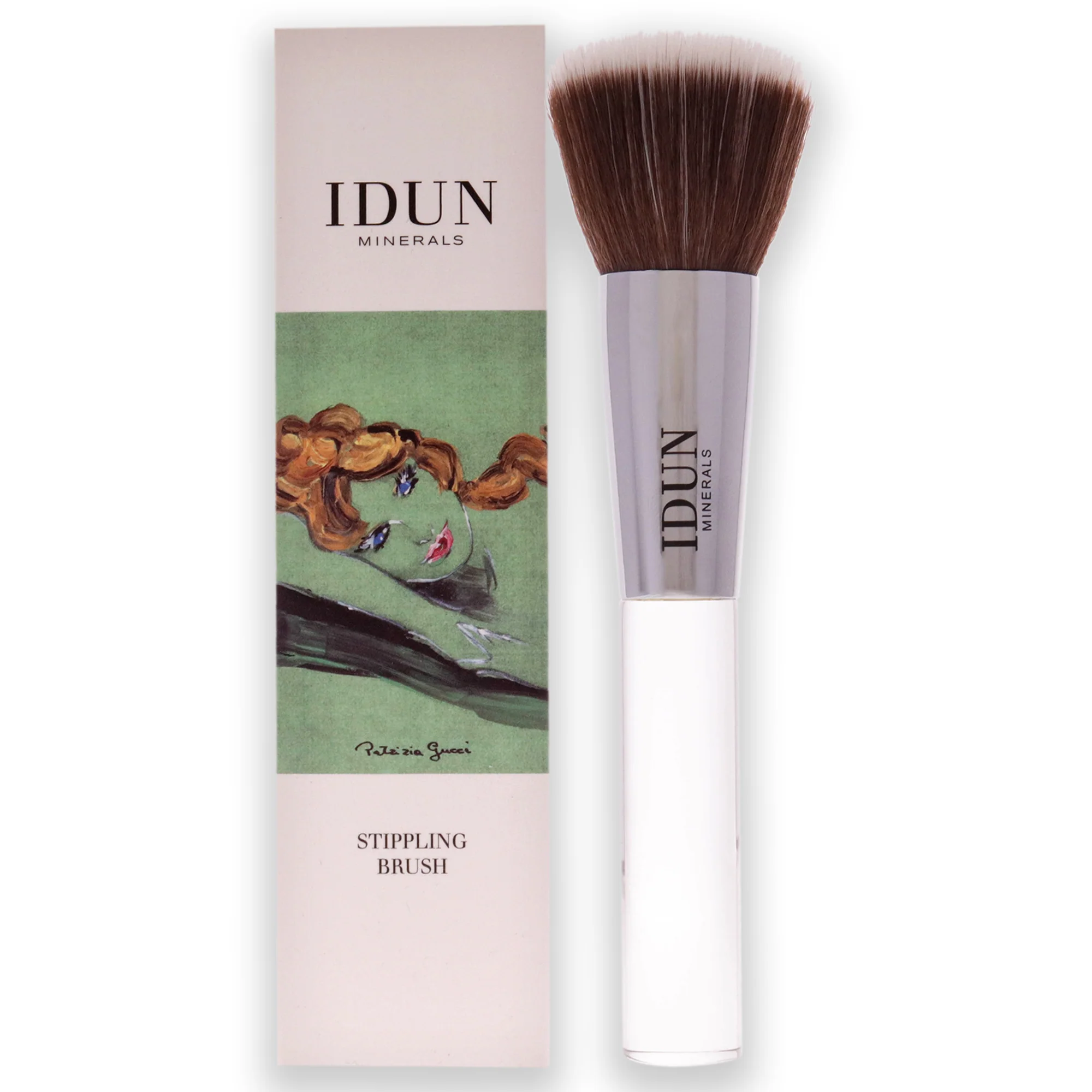 Face Stippling Brush - 011 by Idun Minerals for Women - 1 Pc Brush - Olabens