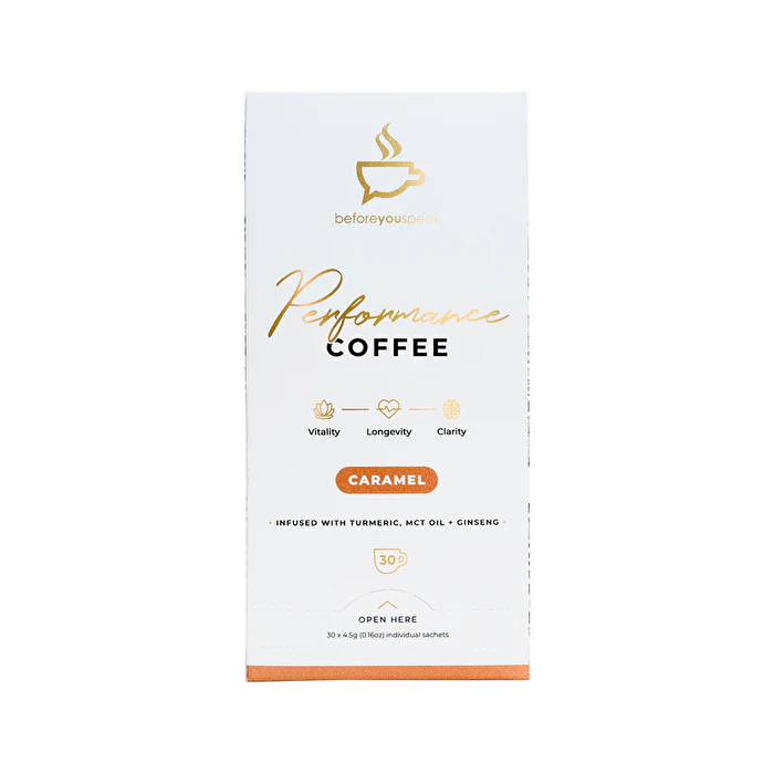 Before You Speak Performance Coffee Caramel 4.5g x 30 Pack - Olabens
