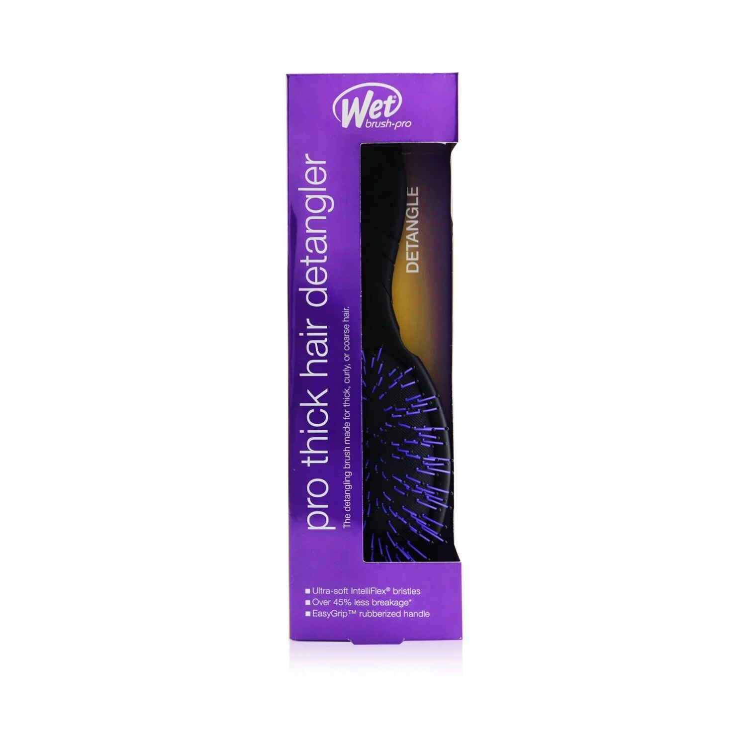 Wet Brush Pro Thick Hair Detangler - # Black (Box Slightly Damaged)  1pc - Olabens