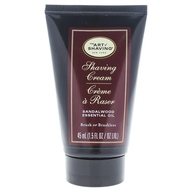 The Art of Shaving Shaving Cream - Sandalwood by The Art of Shaving for Men - 1.5 oz Shaving Cream Pump - Olabens