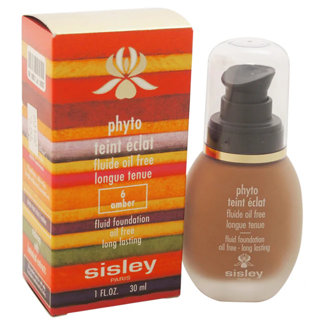 Sisley Phyto Teint Eclat Fluid Foundation - # 6 Amber by Sisley for Women - 1 oz Foundation - Olabens