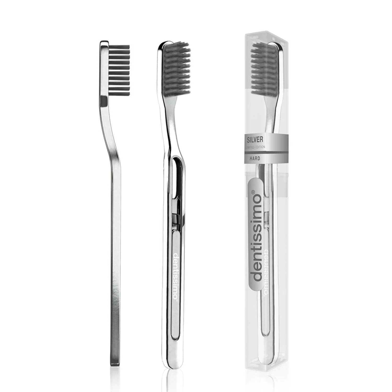 dentissimo (Premium Series) Silver Hard Toothbrush (40g)  Fixed Size - Olabens