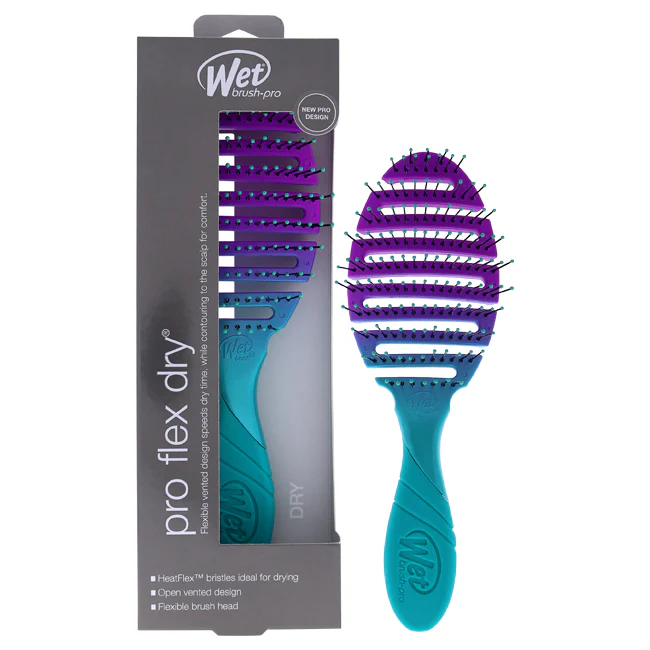 Wet Brush Pro Flex Dry Brush - Teal Ombre by Wet Brush for Unisex - 1 Pc Hair Brush - Olabens